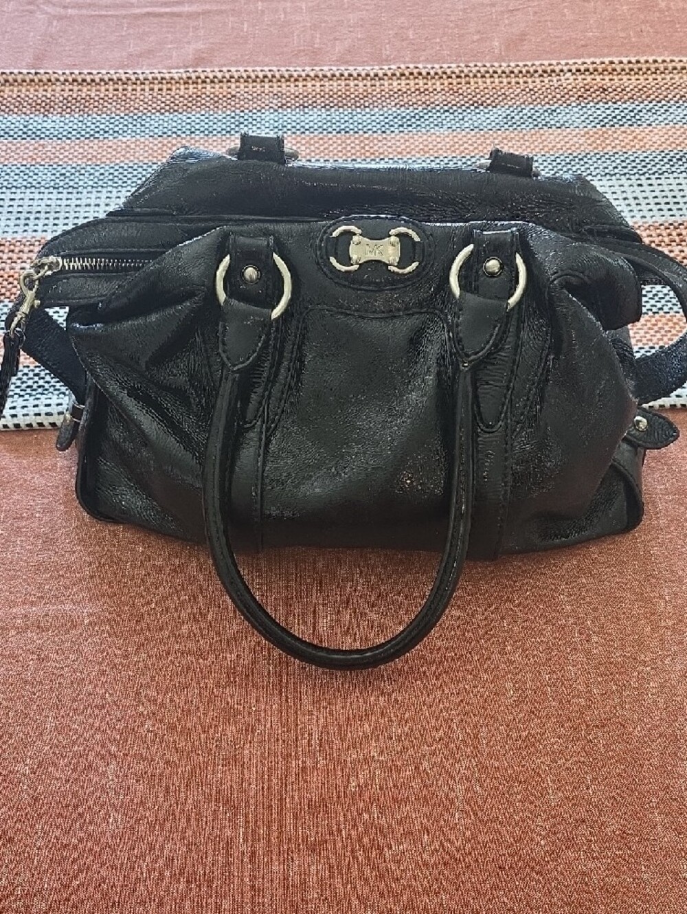 Michael Kors Black Leather Shoulder Bag - Picture 7 of 13
